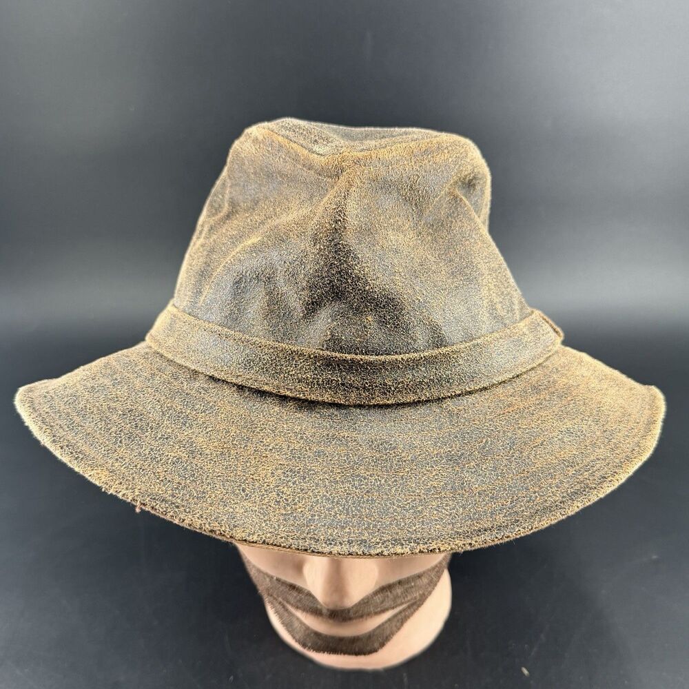 The Australian Outback Collection Men's L Indiana Jones Fedora Hat Distressed